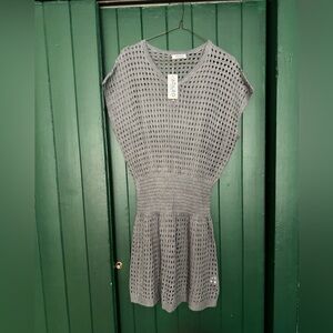 Gray Knit Swim Coverup by Aolro